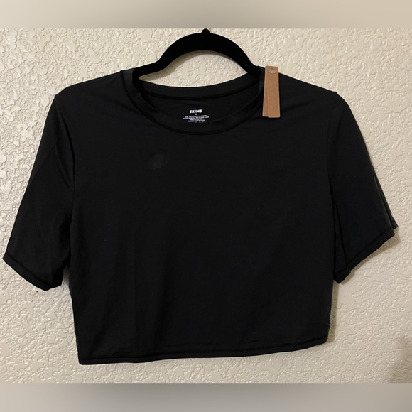 NWT Skims Crop Black Tee Shirt Short Sleeves Size 3X - Picture 4 of 8